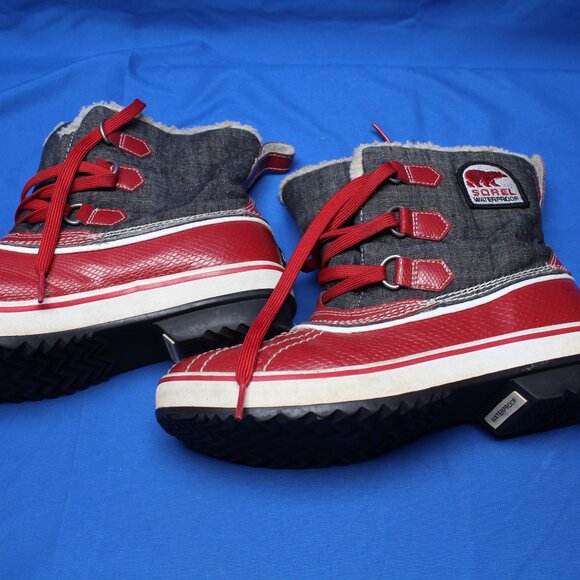 Sorel Tivoli Women's Red Waterproof Boots NL1530-986 US Size 7.5 - Picture 6 of 11